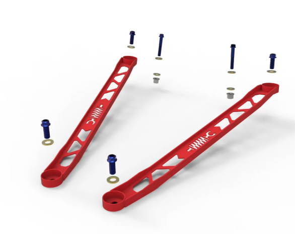 aFe CONTROL Front Suspension Strut Brace Red