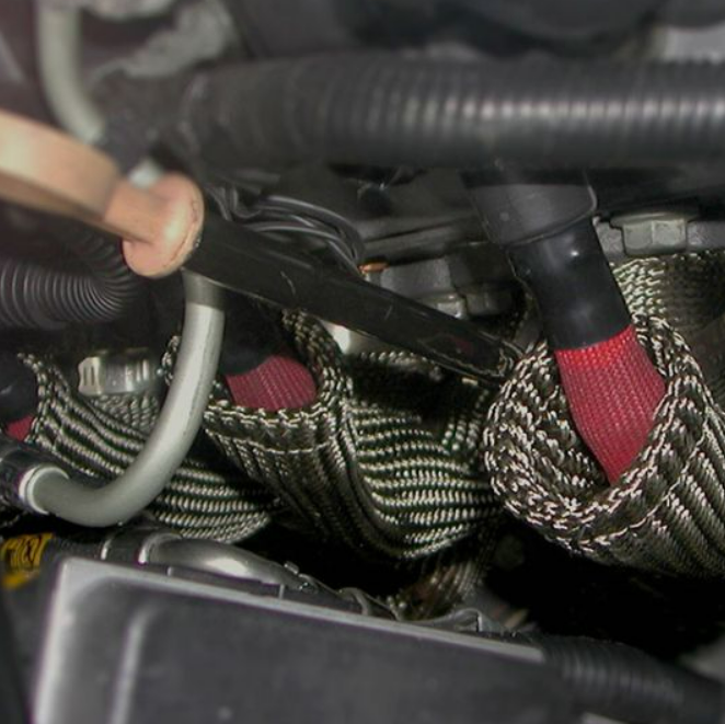 SPARK PLUG BOOT HEAT SHIELD - TAN