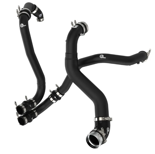 BladeRunner Aluminum Hot and Cold Charge Pipe Kit Black