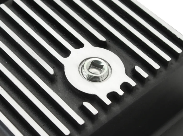 aFe POWER Pro Series Transmission Pan Black w/ Machined Fins