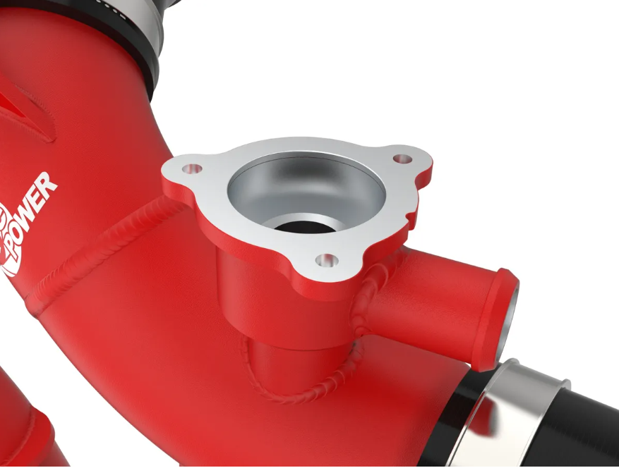 BladeRunner 2.5 IN Aluminum Hot Charge Pipe Red