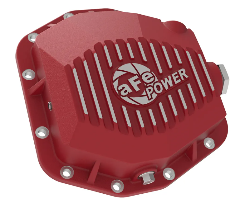 Pro Series Rear Differential Cover Red w/ Machined Fins