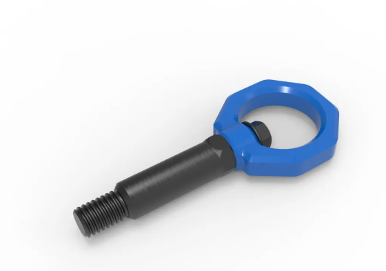 aFe CONTROL Front Tow Hook - Blue