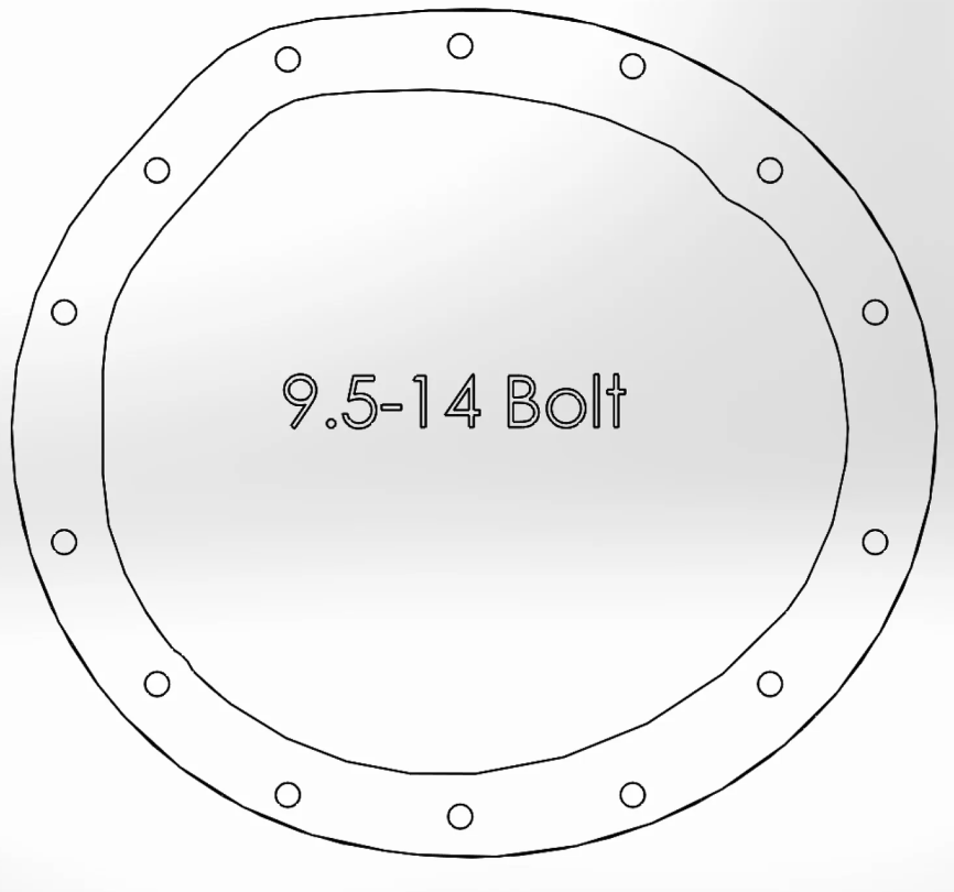 Rear Differential Cover, Machined Fins; Pro Series